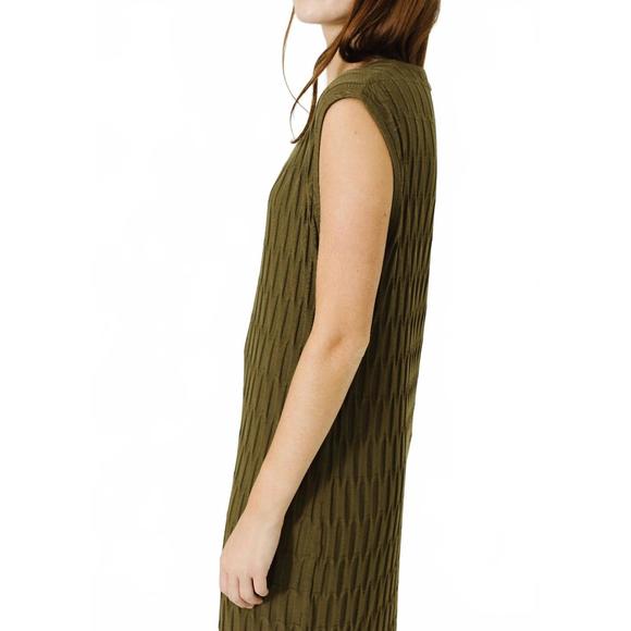NEW RACHEL COMEY kitsey sleeveless midi dress in olive